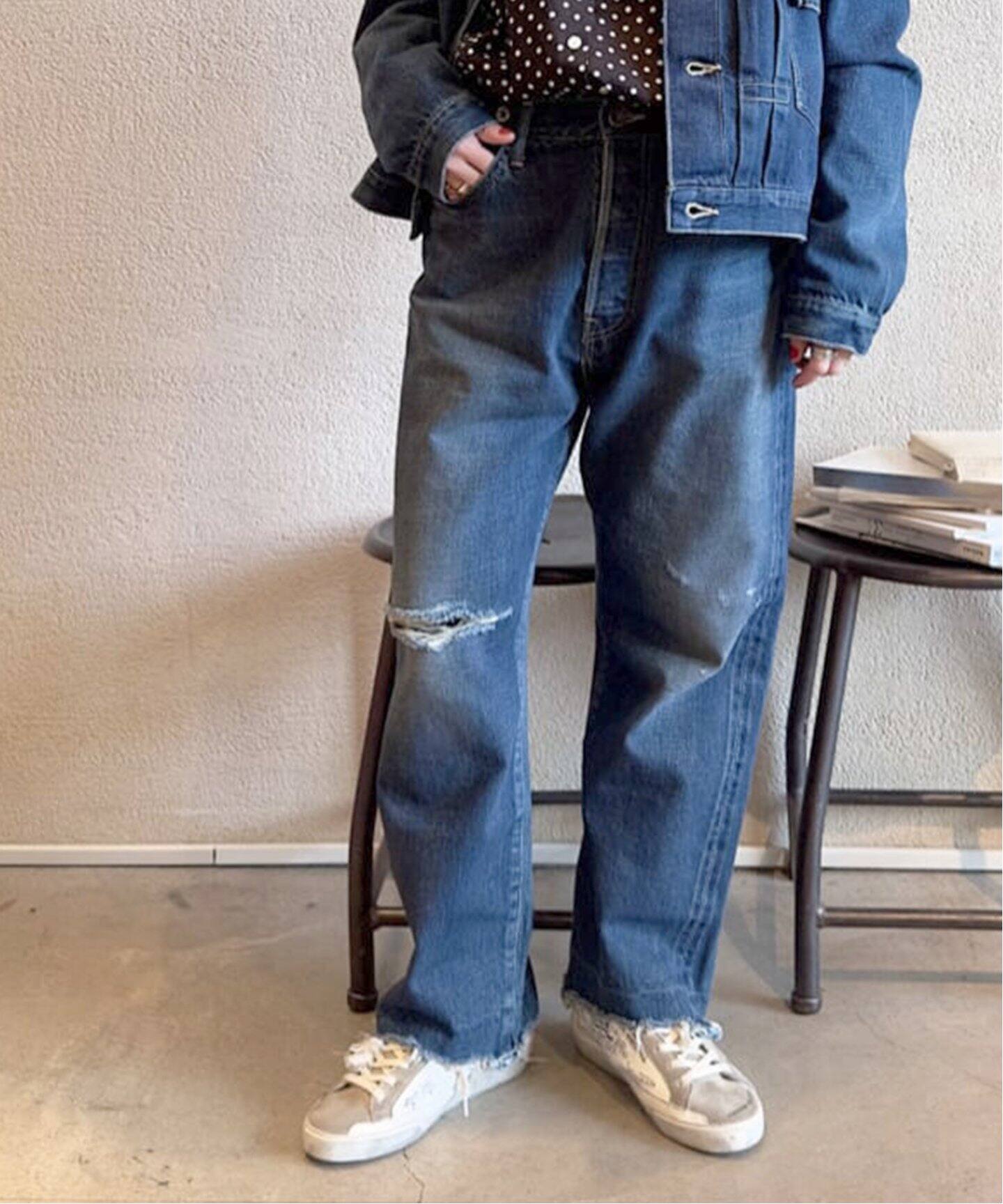 chimala/チマラ】 for luxe ADJUSTABLE WIDE TAPERED（デニムパンツ  