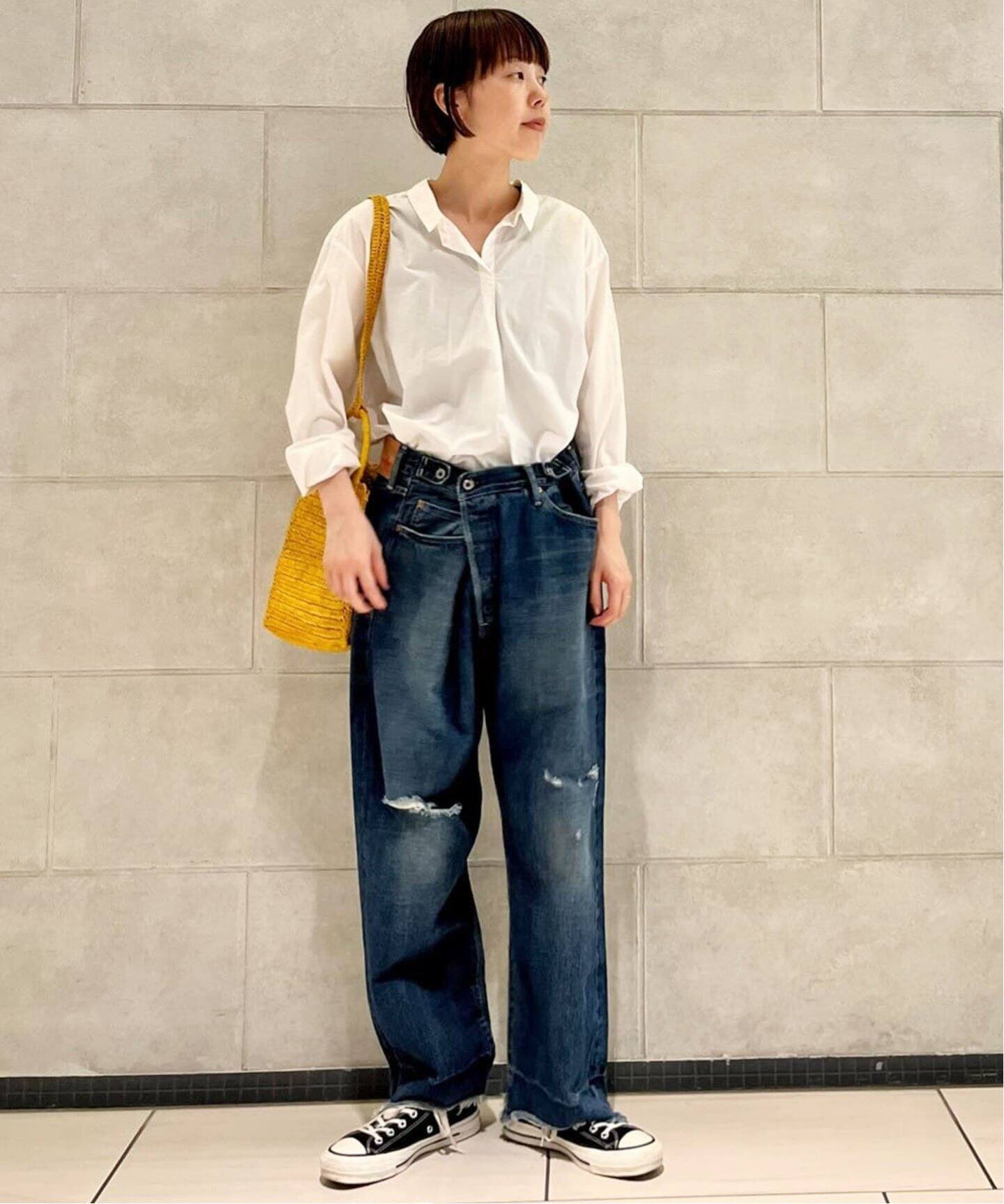 chimala/チマラ】 for luxe ADJUSTABLE WIDE TAPERED（デニムパンツ 