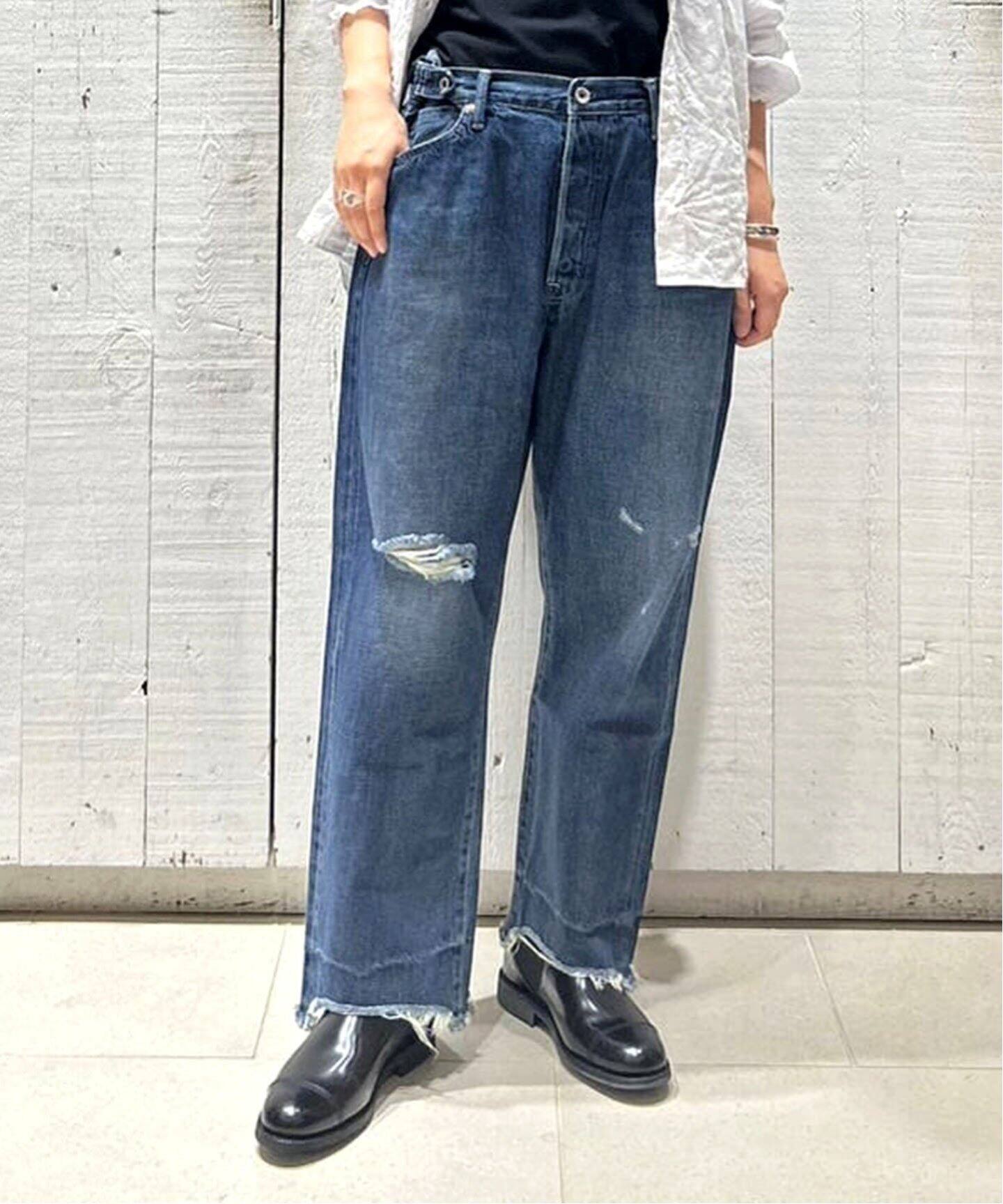 chimala/チマラ】 for luxe ADJUSTABLE WIDE TAPERED（デニムパンツ 