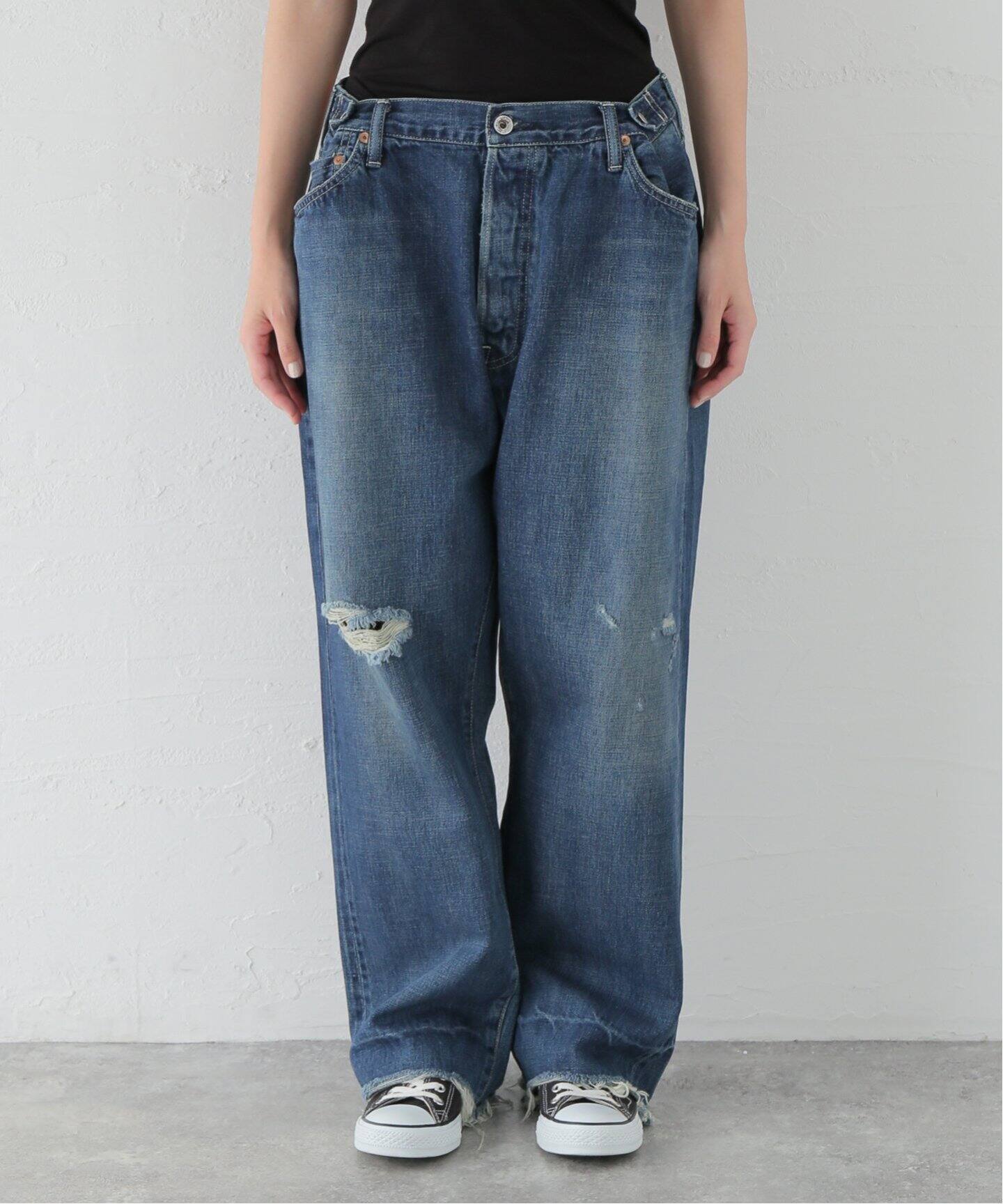 chimala/チマラ】 for luxe ADJUSTABLE WIDE TAPERED（デニムパンツ 