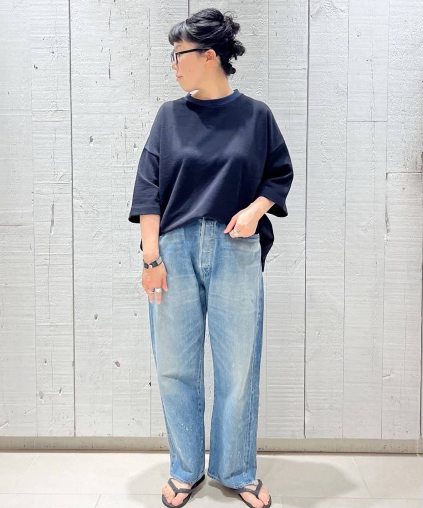 chimala/チマラ】for luxe ADJUSTABLE WIDE TAPERED（デニムパンツ 