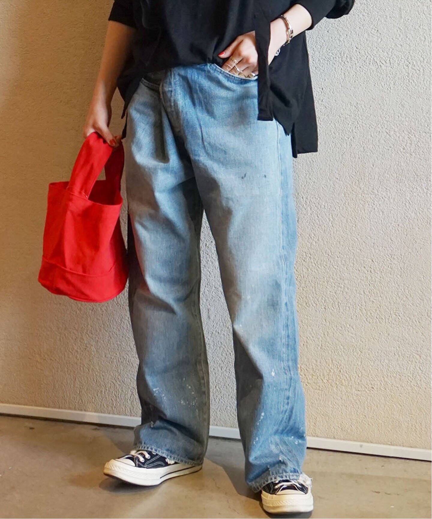 chimala/チマラ】for luxe ADJUSTABLE WIDE TAPERED（デニムパンツ 