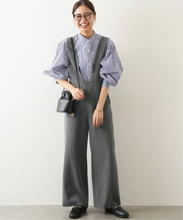 追加》TRストレッチダブルボタンサロペット（サロペット 