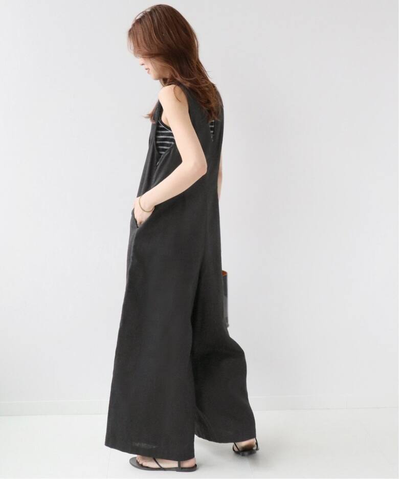 JOURNAL STANDARD relume ギャザーサロペット綿麻リネン