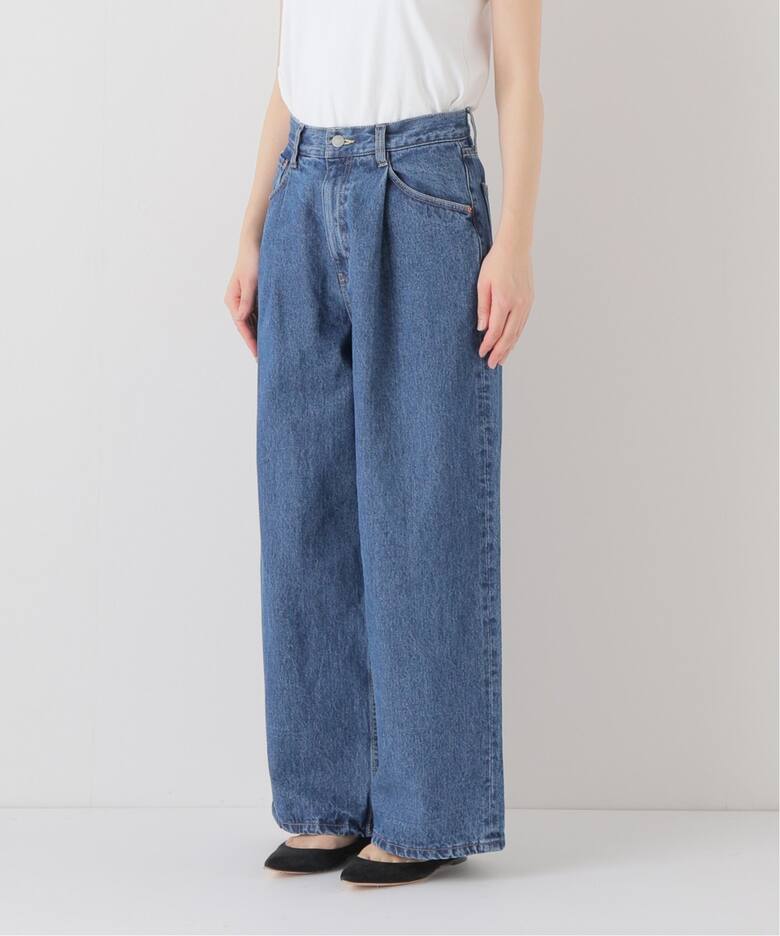 追加》タックデニムワイドレッグ（デニムパンツ・ジーンズ）｜JOURNAL  