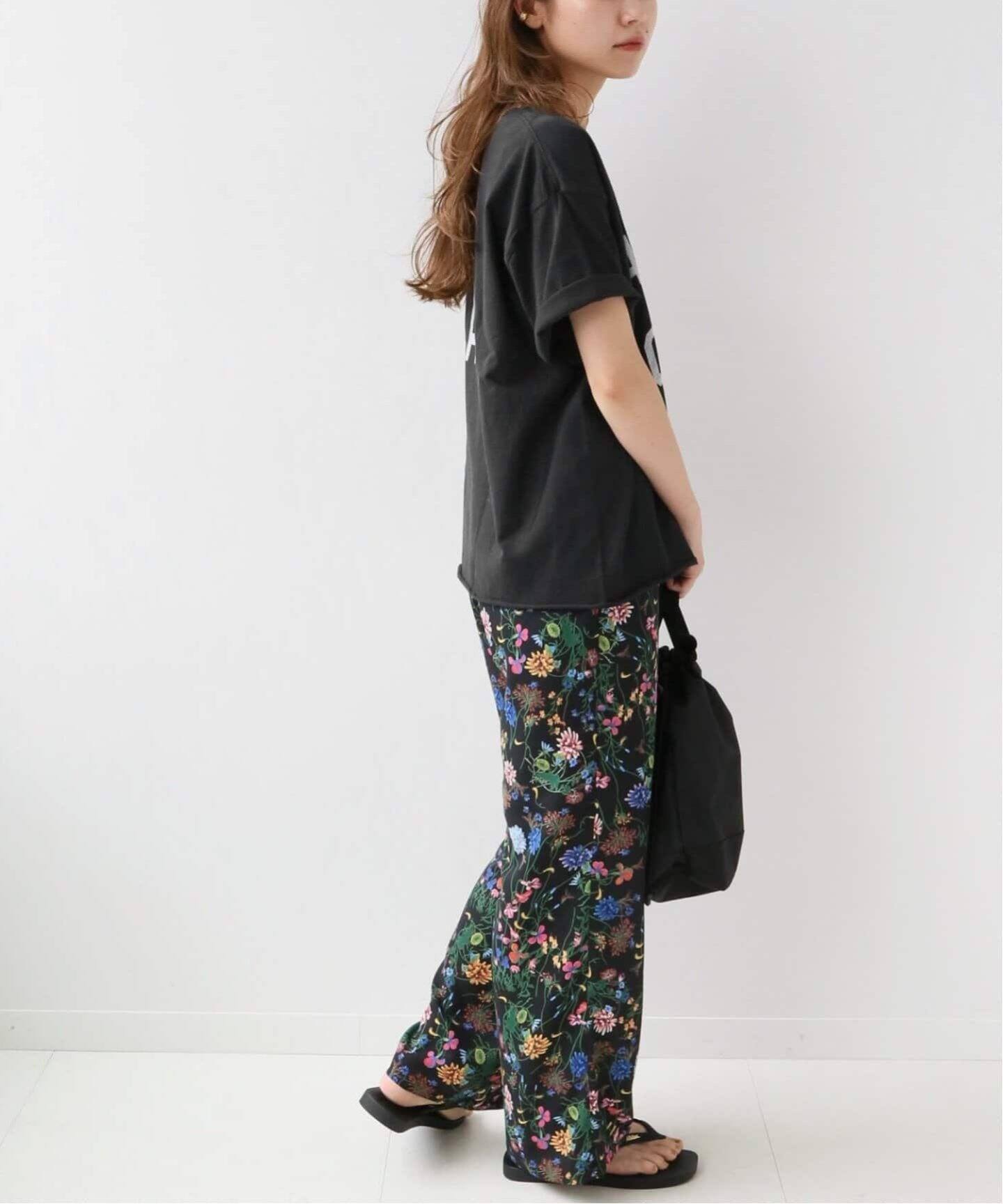 追加》ブラックフローラルイージーパンツ（その他パンツ）｜JOURNAL  