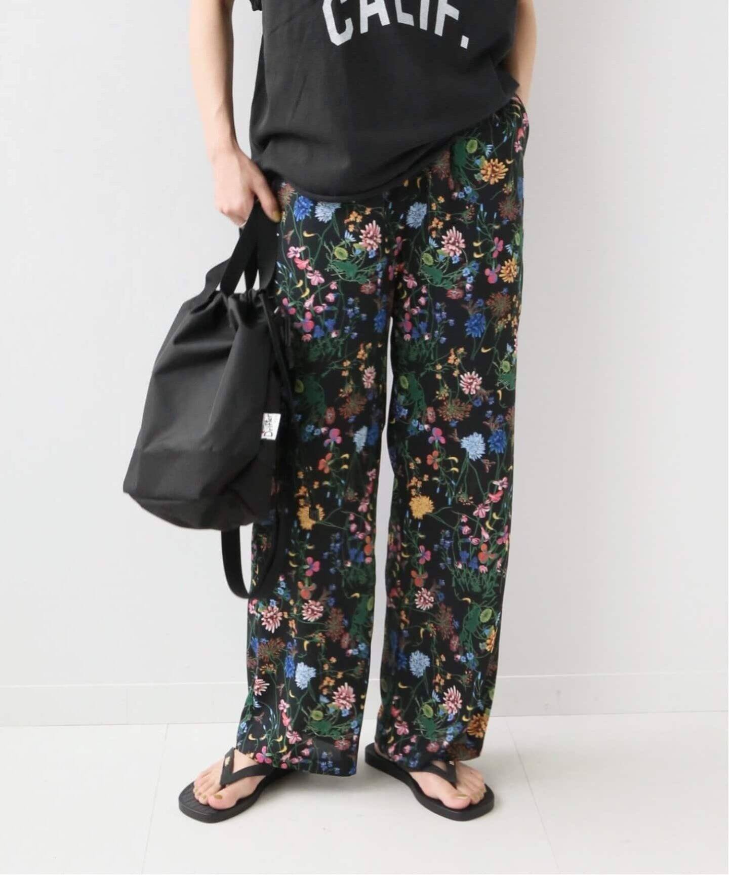 追加》ブラックフローラルイージーパンツ（その他パンツ）｜JOURNAL  