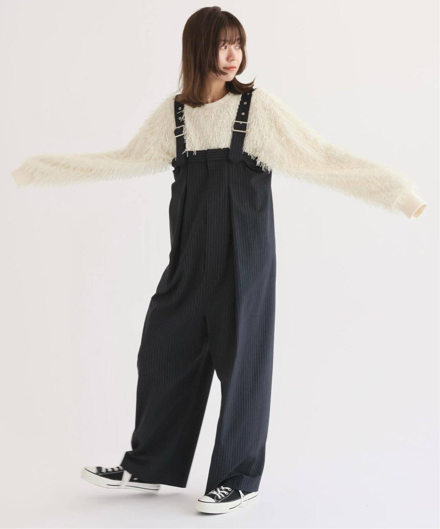 PROVOKE/プロヴォーク】 highwaist overalls：オーバーオール 