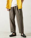 COOLMAX PE/TRO 4WAY 1TUCK ワイドイージーパンツ