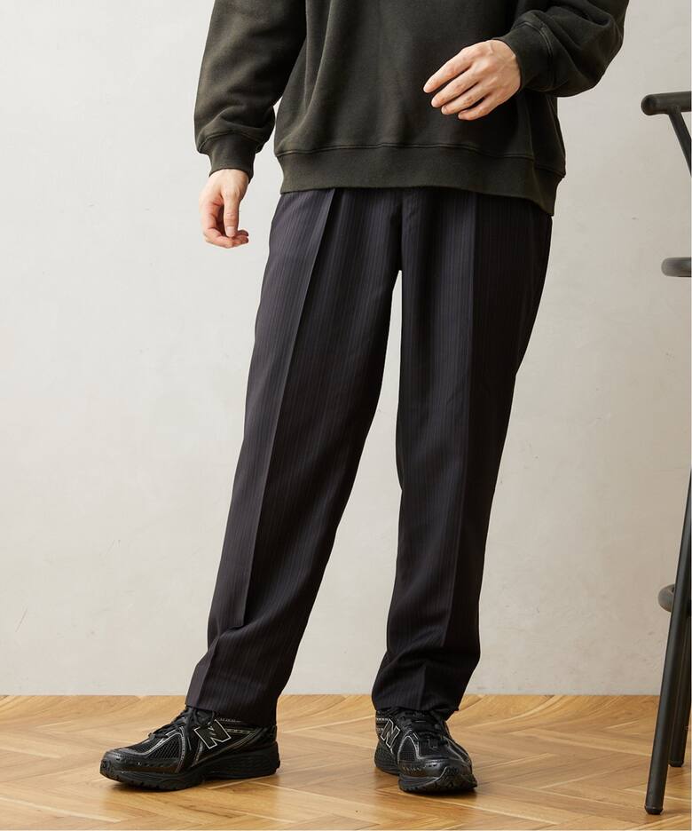 美品】シャリーフ 喋る バイアスラインワイドテーパードパンツ 