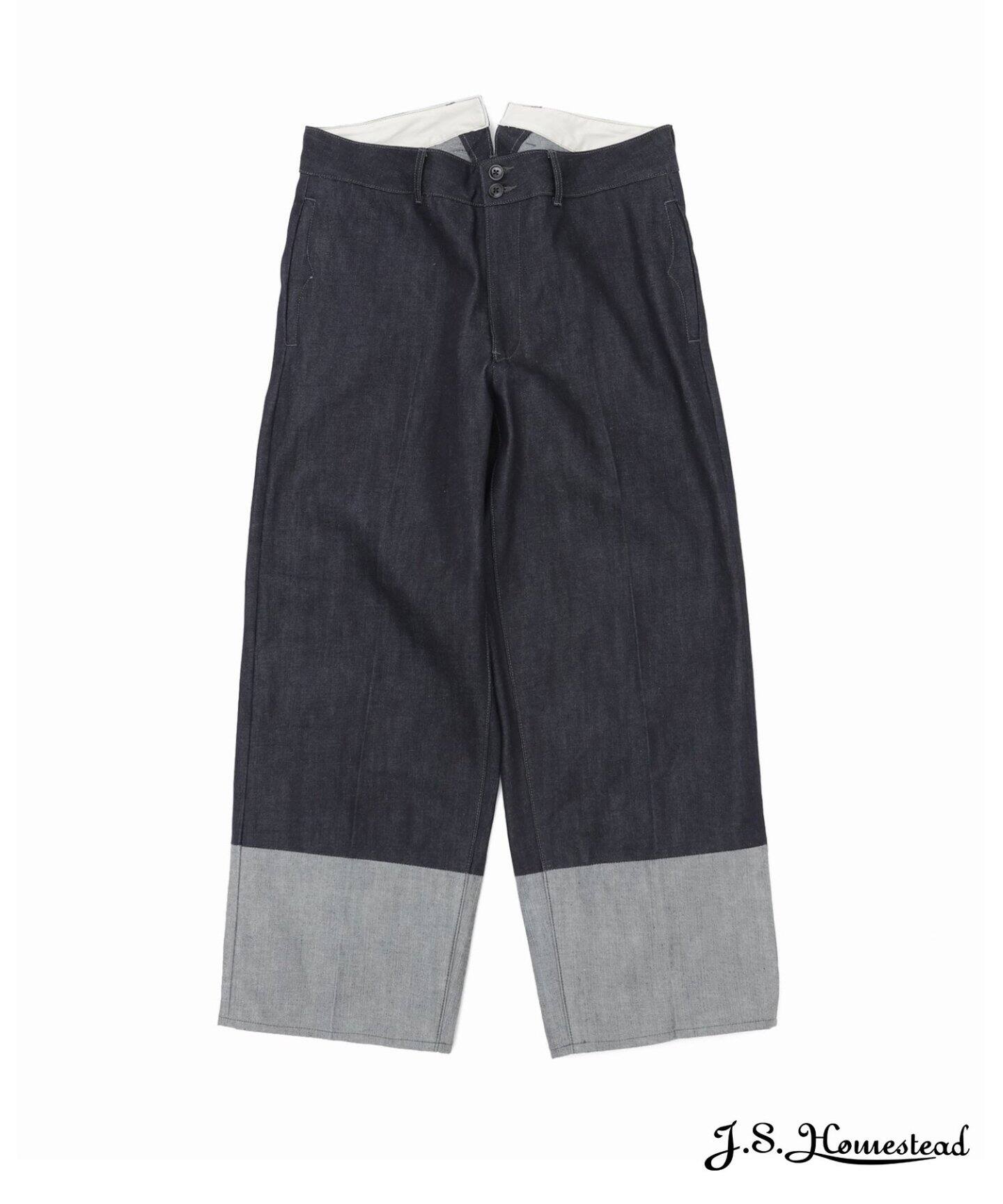 J.S.Homestead】HIGH BACK TROUSERS（デニムパンツ・ジーンズ 