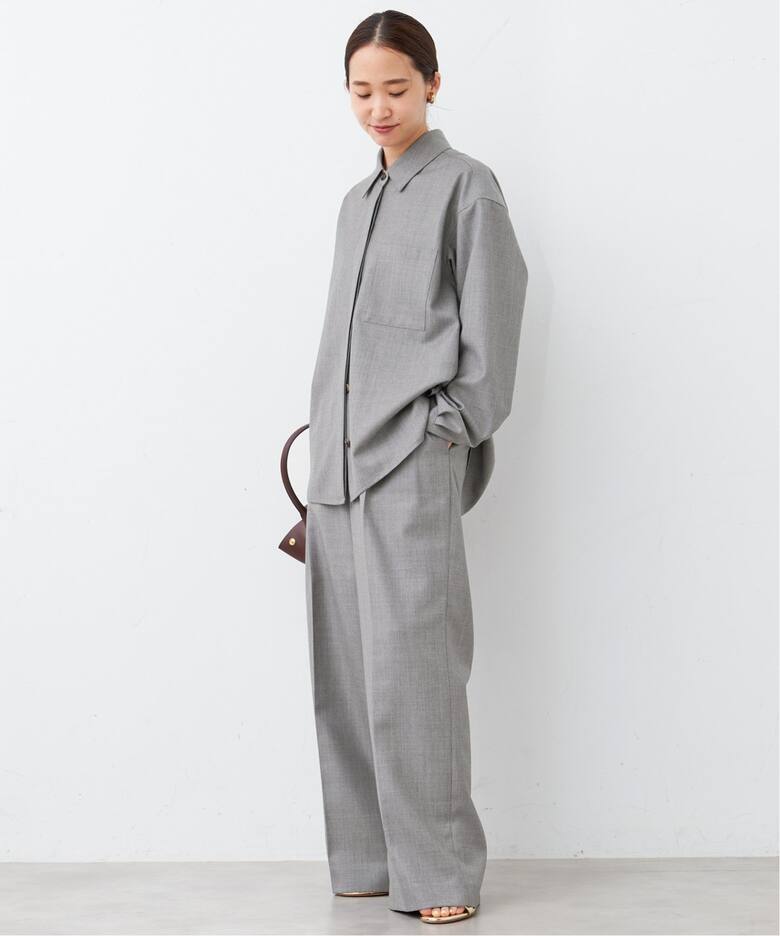 WOOL SERGE SAGGER パンツ（スラックス）｜Deuxieme Classe 
