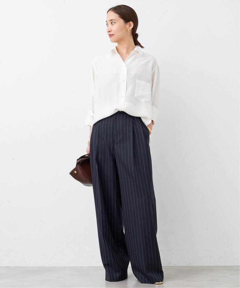 WOOL SERGE SAGGER パンツ（スラックス）｜Deuxieme Classe 