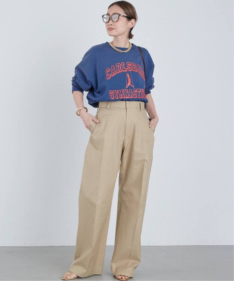 TUCK CHINO ワイドパンツ（チノパンツ）｜Deuxieme Classe  