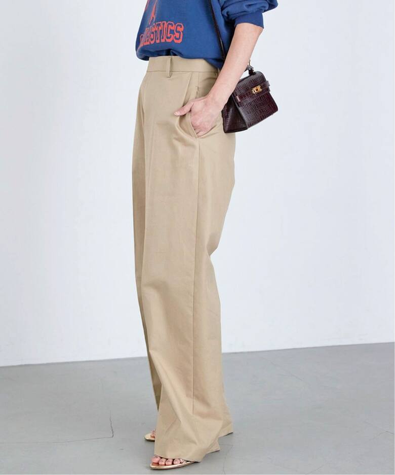 TUCK CHINO ワイドパンツ（チノパンツ）｜Deuxieme Classe  