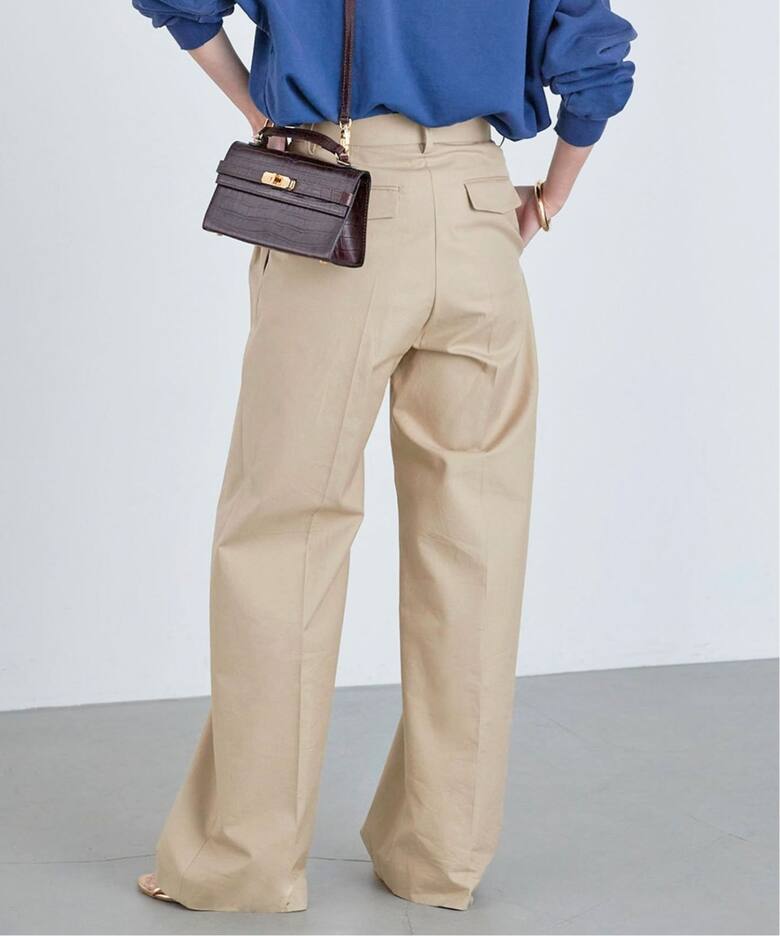 TUCK CHINO ワイドパンツ（チノパンツ）｜Deuxieme Classe  