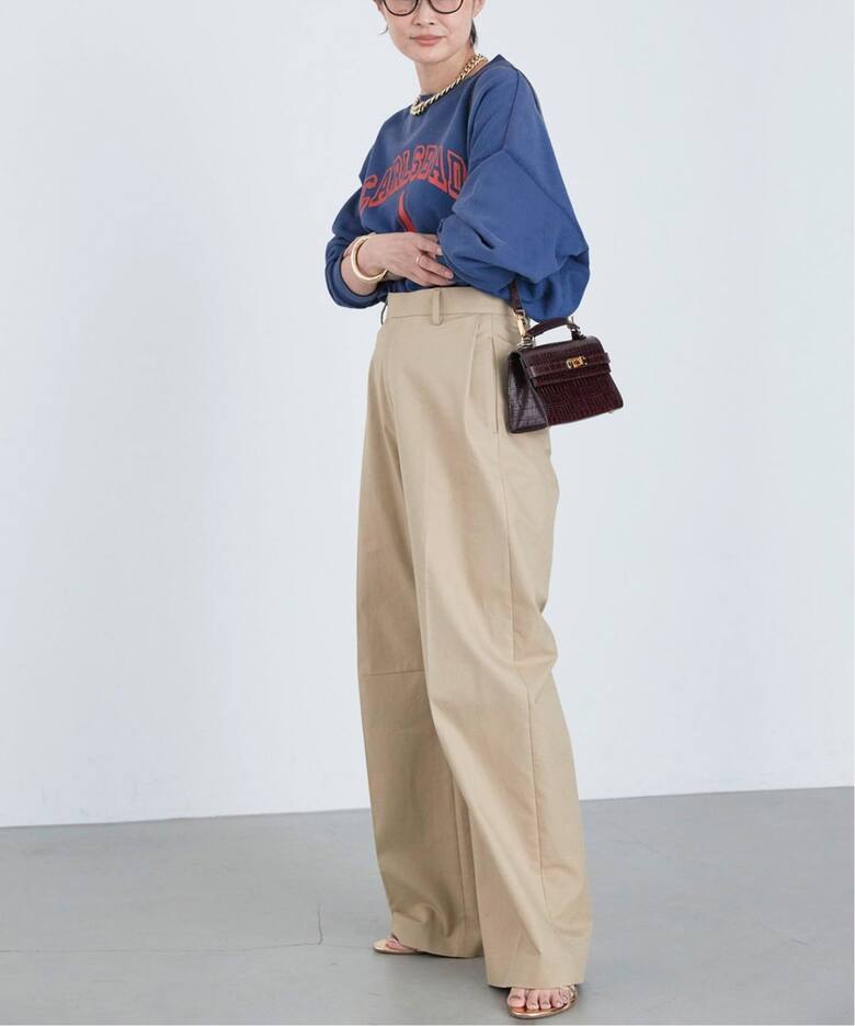 TUCK CHINO ワイドパンツ（チノパンツ）｜Deuxieme Classe  