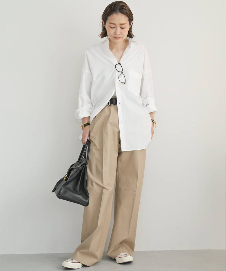 TUCK CHINO ワイドパンツ（チノパンツ）｜Deuxieme Classe  