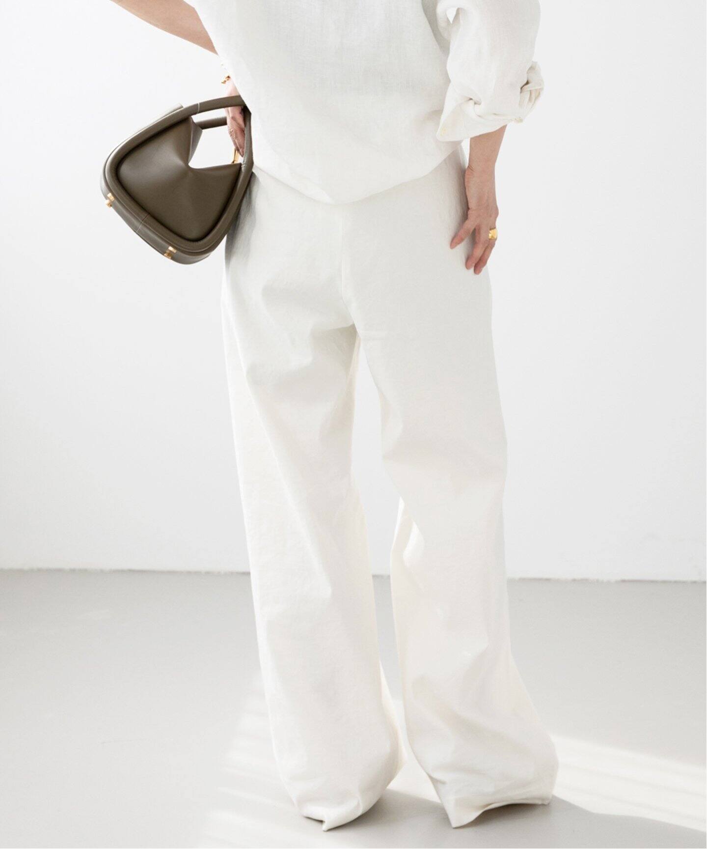 Stretch twill タックパンツ（スラックス）｜Deuxieme Classe  