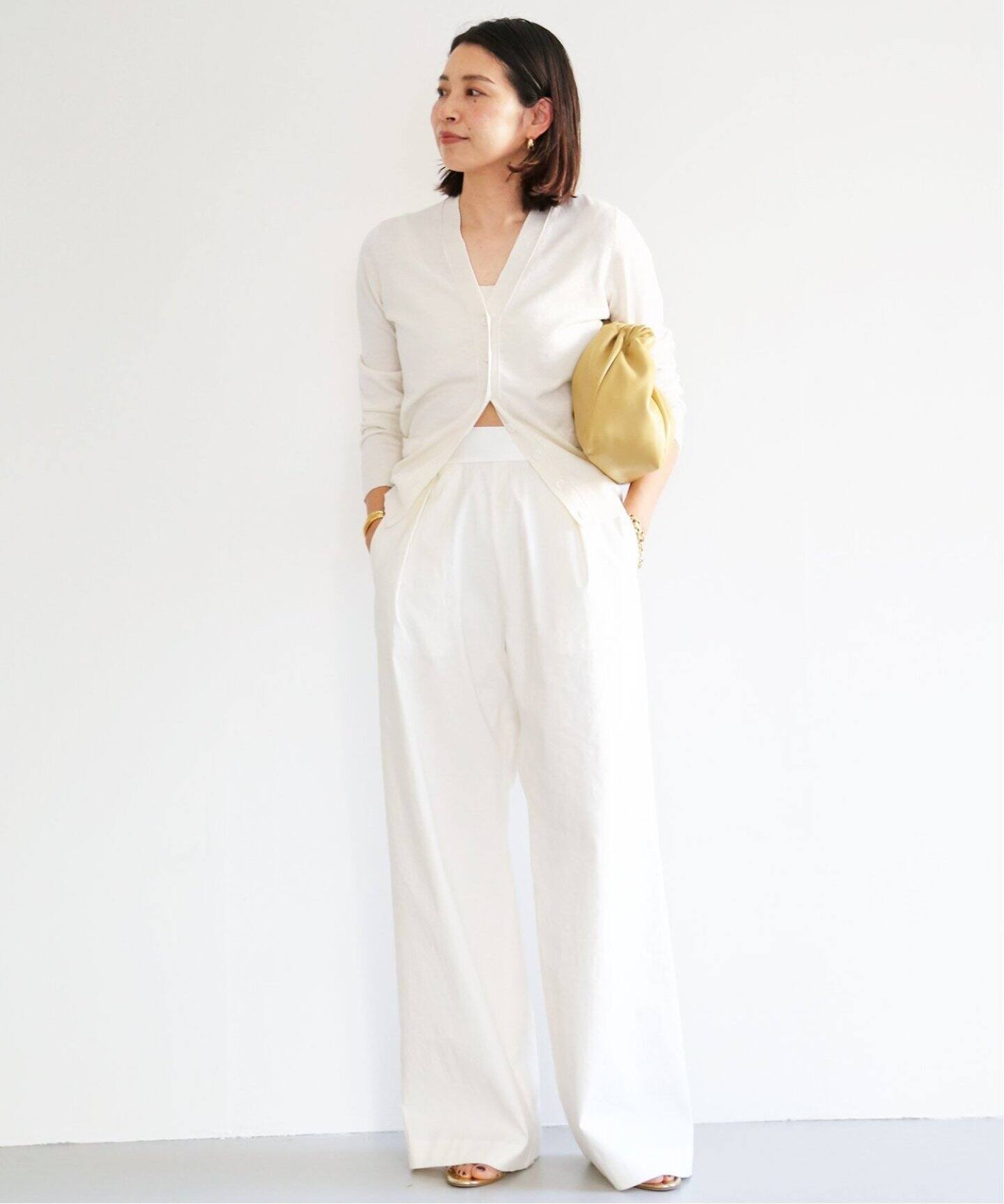Stretch twill タックパンツ（スラックス）｜Deuxieme Classe 