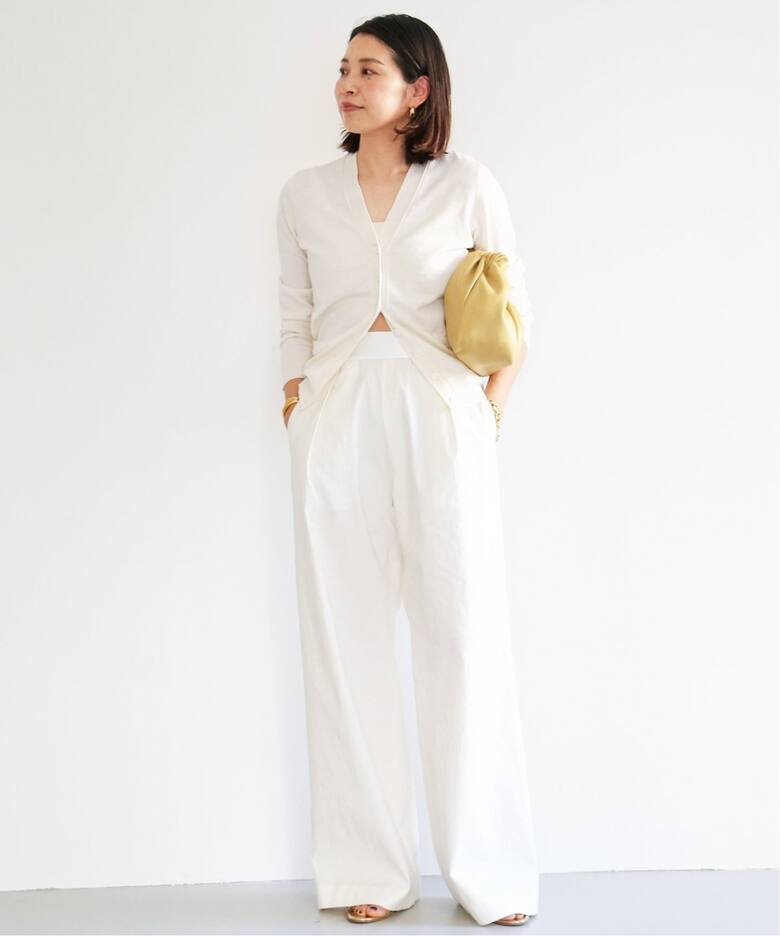 Stretch twill タックパンツ（スラックス）｜Deuxieme Classe