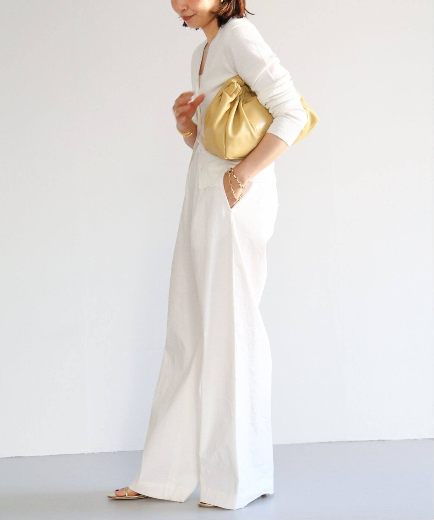 Stretch twill タックパンツ（スラックス）｜Deuxieme Classe  