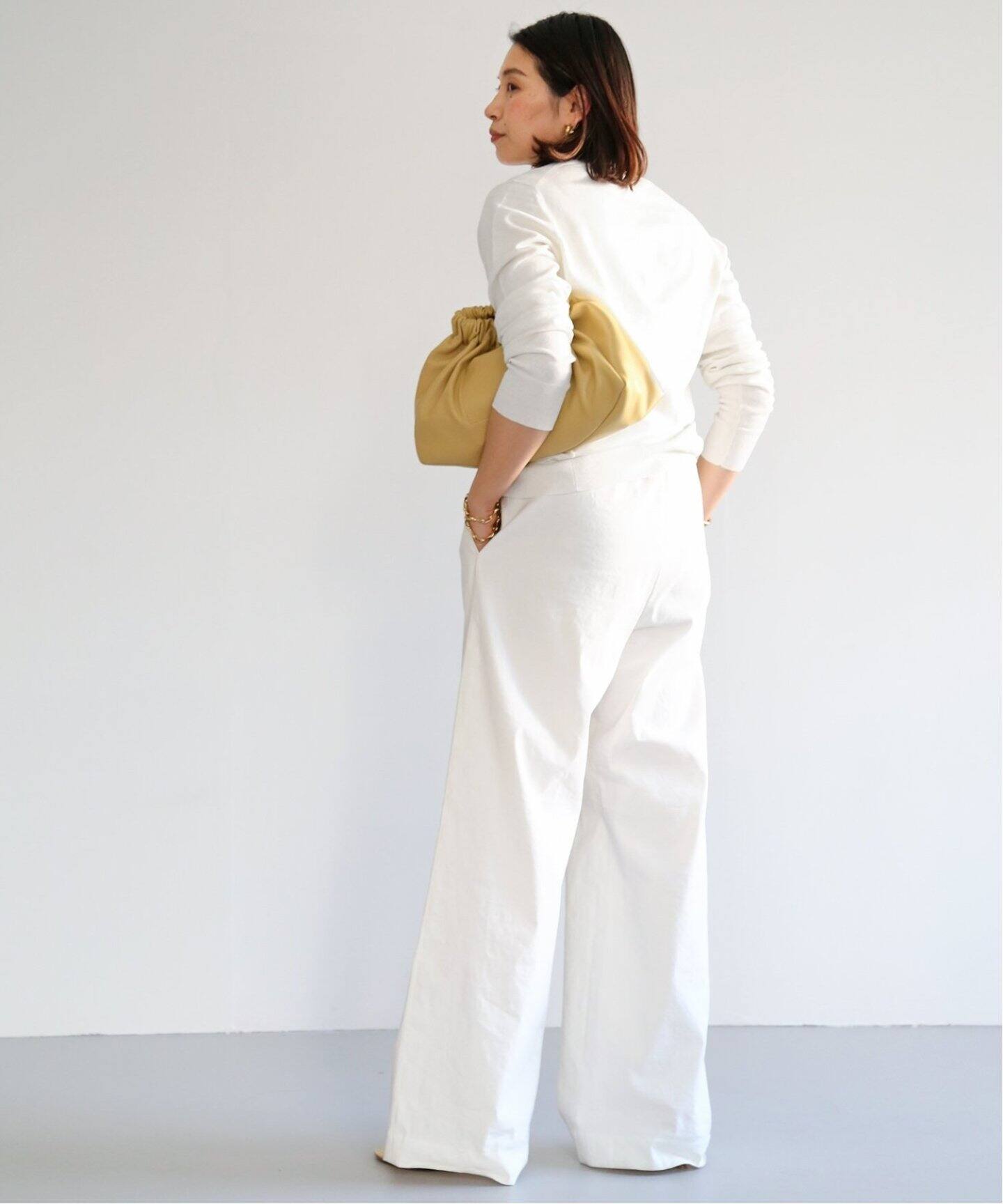 Stretch twill タックパンツ（スラックス）｜Deuxieme Classe 