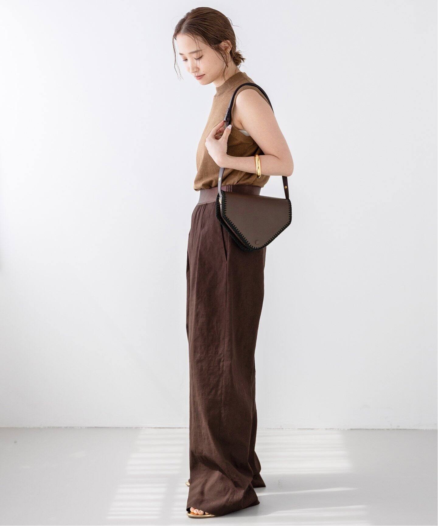 Stretch twill タックパンツ（スラックス）｜Deuxieme Classe  