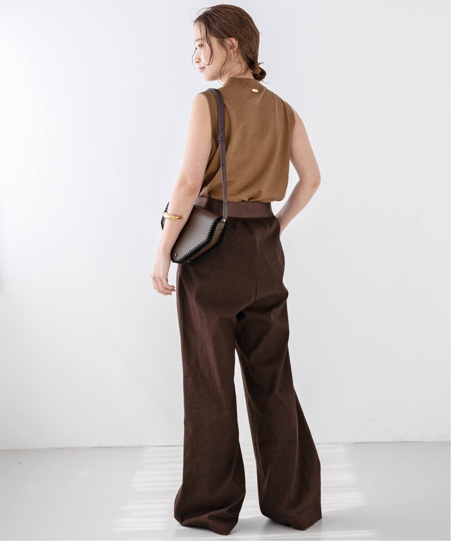 Stretch twill タックパンツ（スラックス）｜Deuxieme Classe  