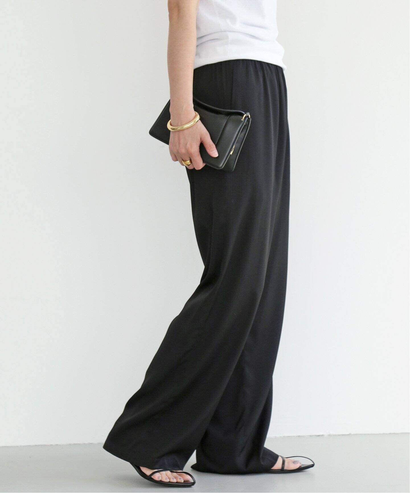 追加 シルクサテンイージー パンツ（その他パンツ）｜Deuxieme Classe  