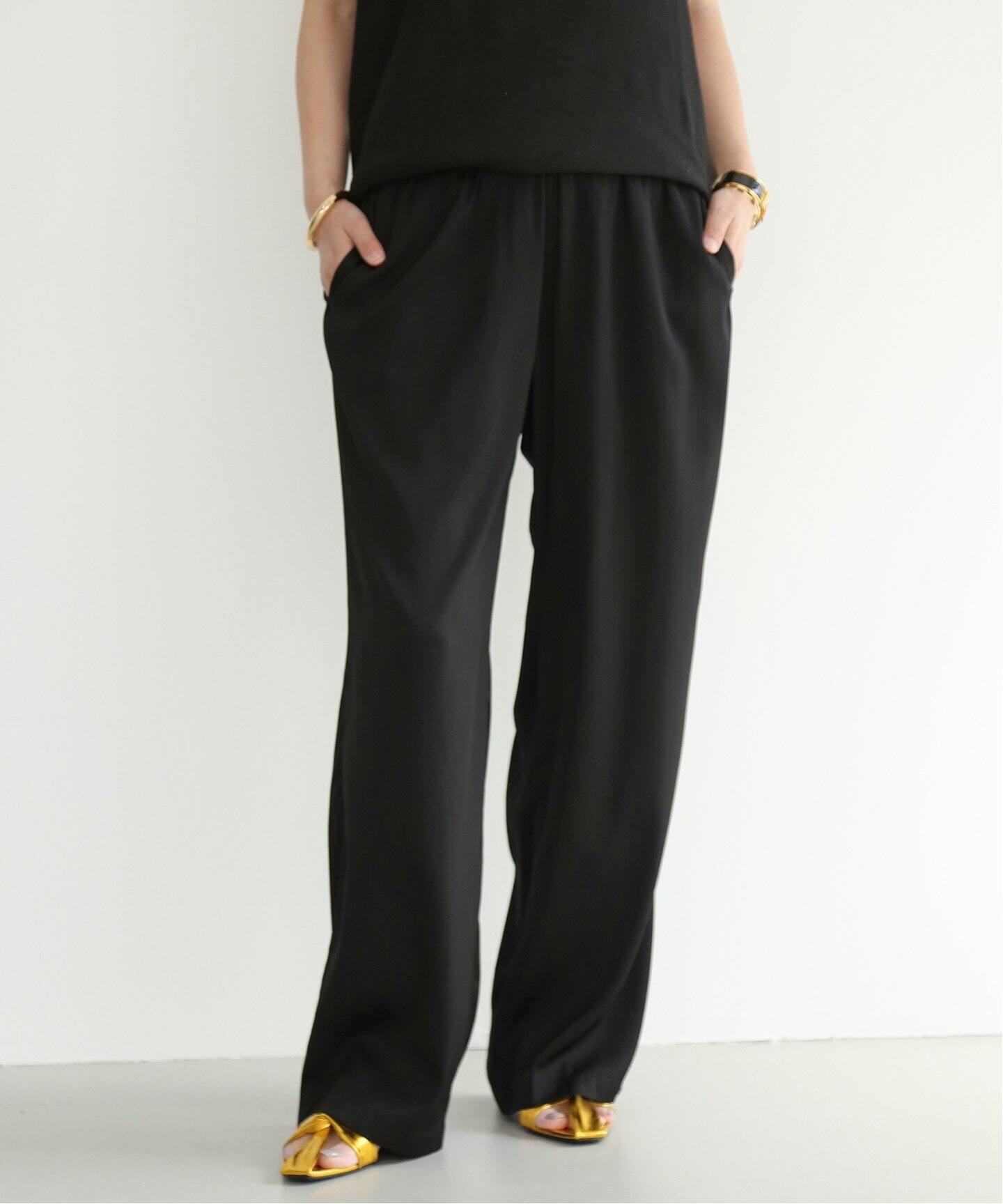 追加 シルクサテンイージー パンツ（その他パンツ）｜Deuxieme Classe  