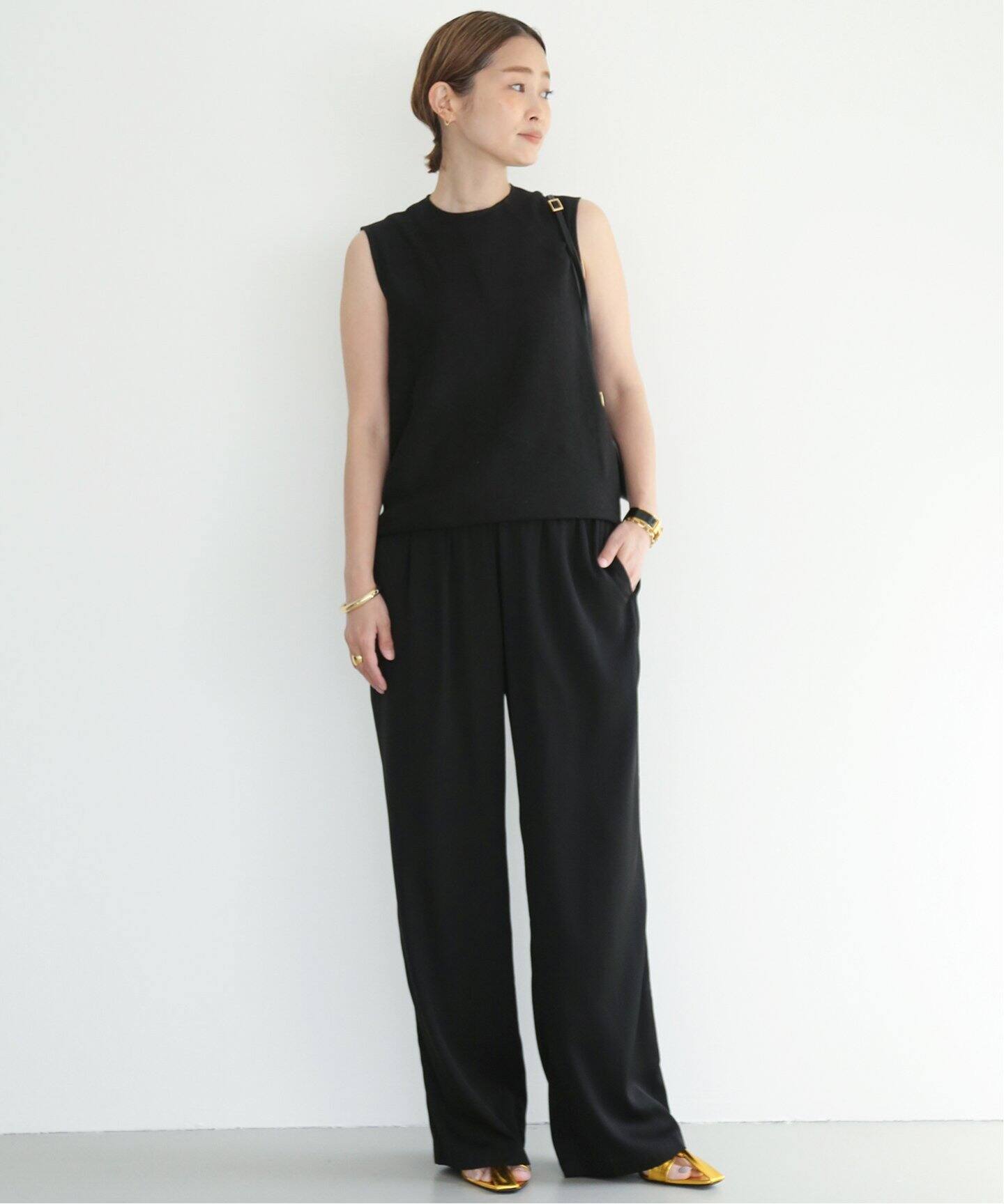 追加 シルクサテンイージー パンツ（その他パンツ）｜Deuxieme Classe  