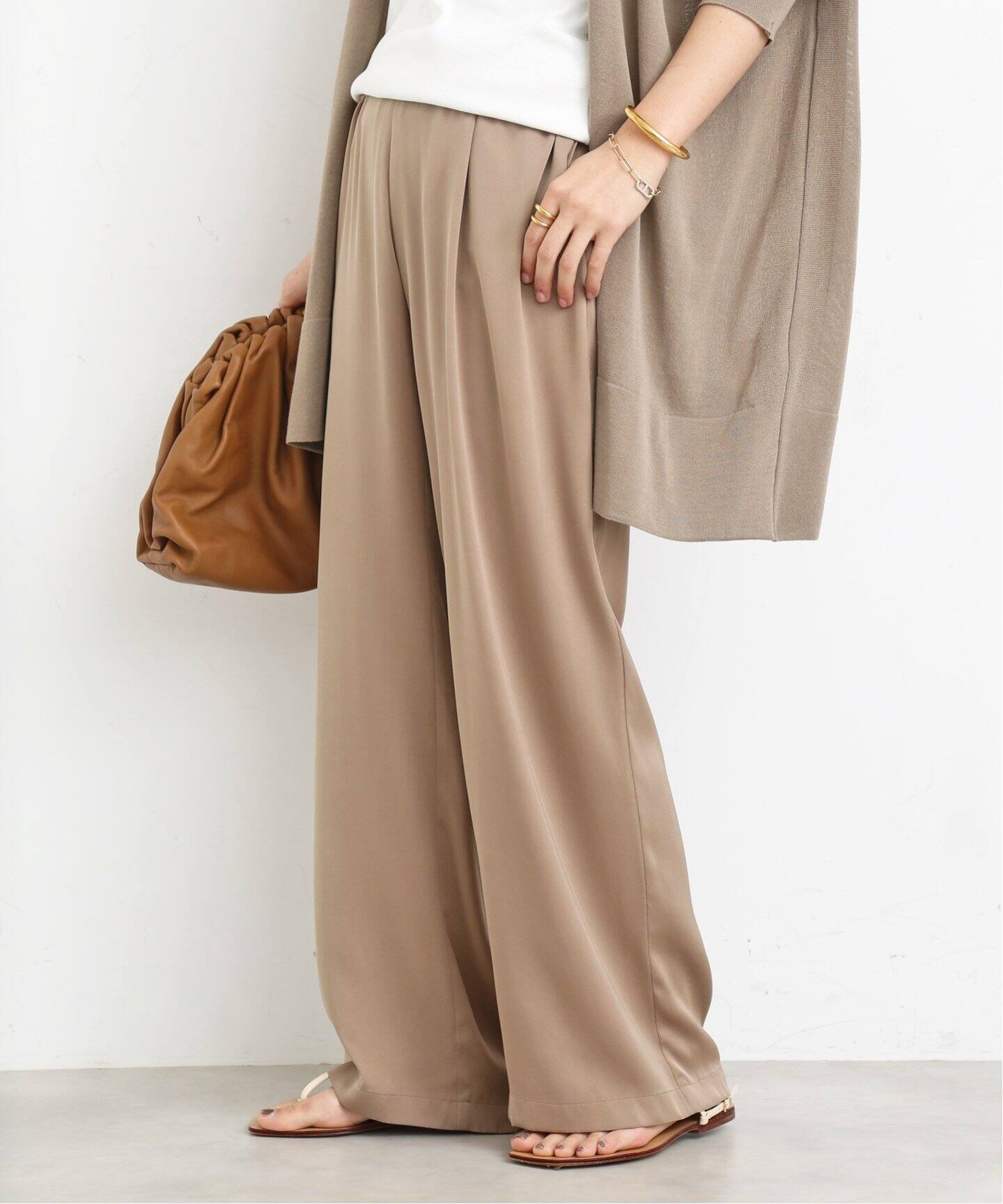 追加 シルクサテンイージー パンツ（その他パンツ）｜Deuxieme Classe  