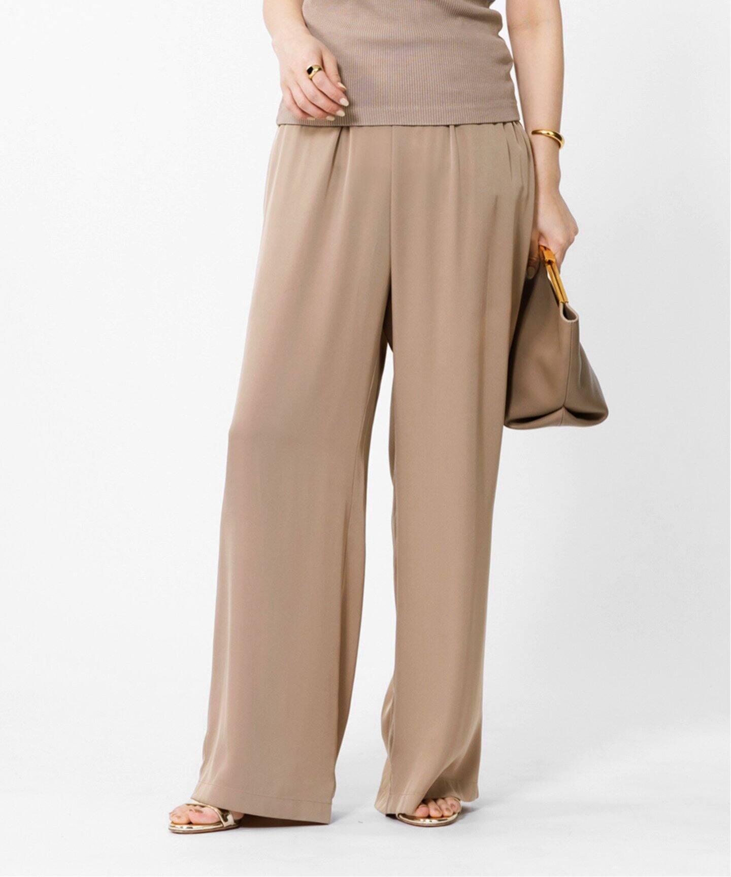 追加 シルクサテンイージー パンツ（その他パンツ）｜Deuxieme Classe  