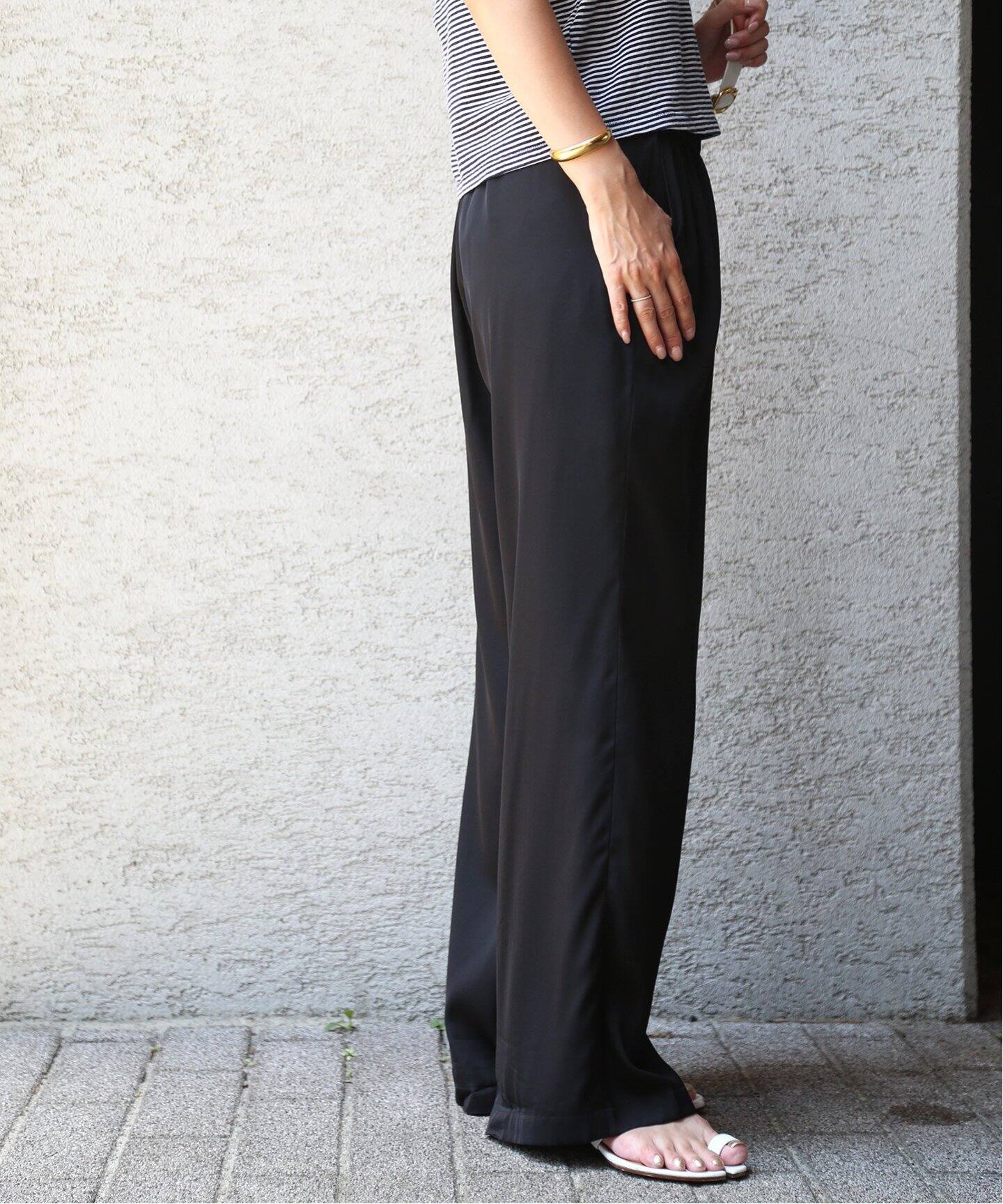 追加シルクサテン イージーパンツ（その他パンツ）｜Deuxieme Classe  