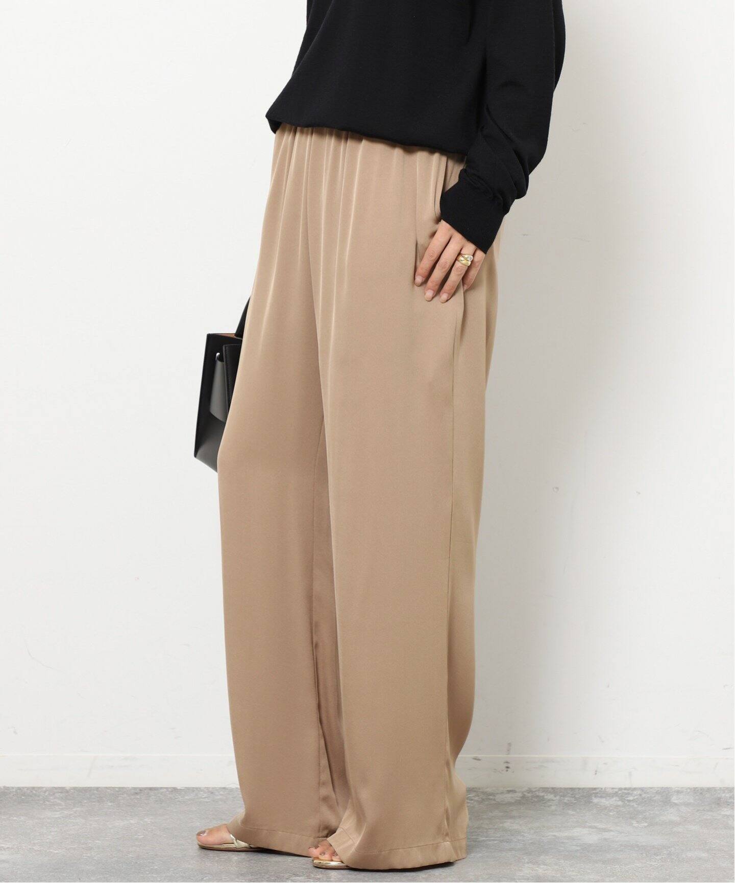 追加シルクサテン イージーパンツ（その他パンツ）｜Deuxieme Classe  