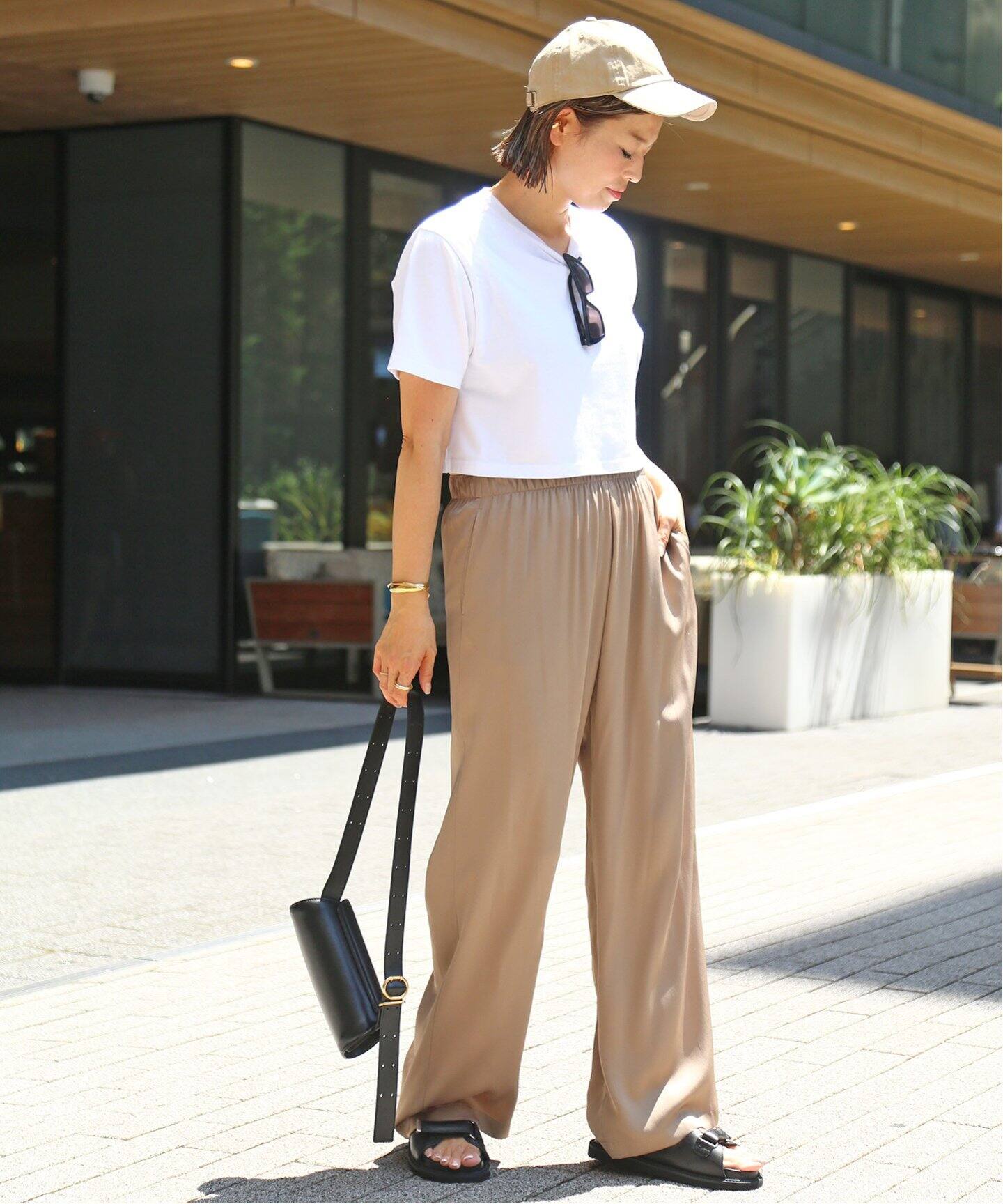 追加シルクサテン イージーパンツ（その他パンツ）｜Deuxieme Classe  