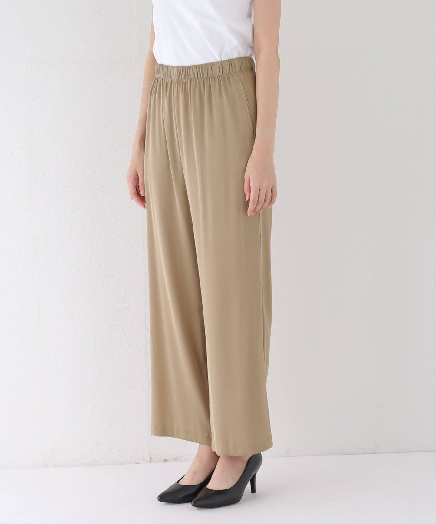 追加シルクサテン イージーパンツ（その他パンツ）｜Deuxieme  