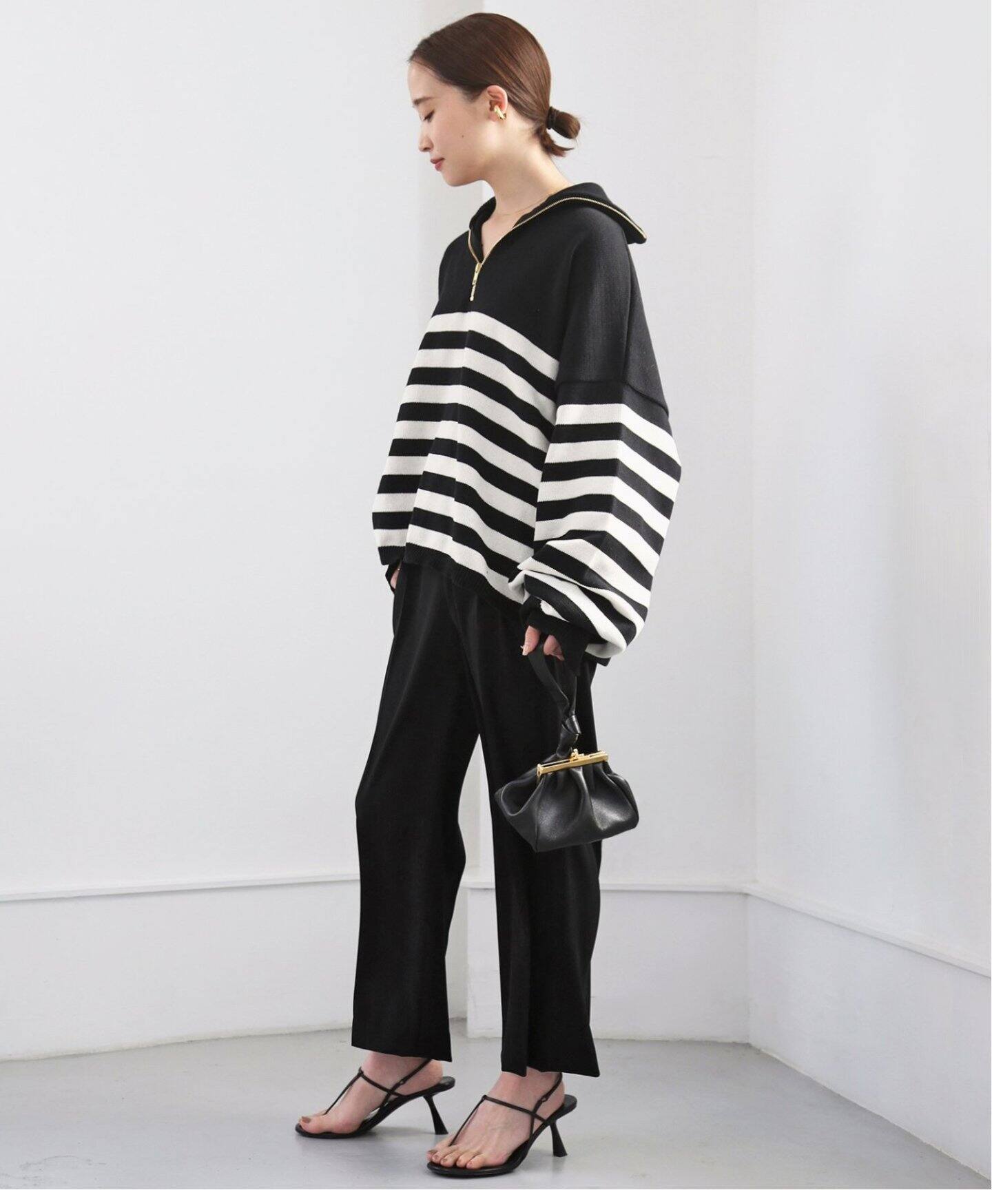 EDEN クロップド ワイドパンツ BLK（その他パンツ）｜Deuxieme Classe  