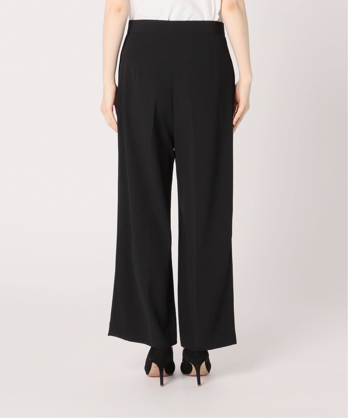 EDEN クロップド ワイドパンツ BLK（その他パンツ）｜Deuxieme Classe 