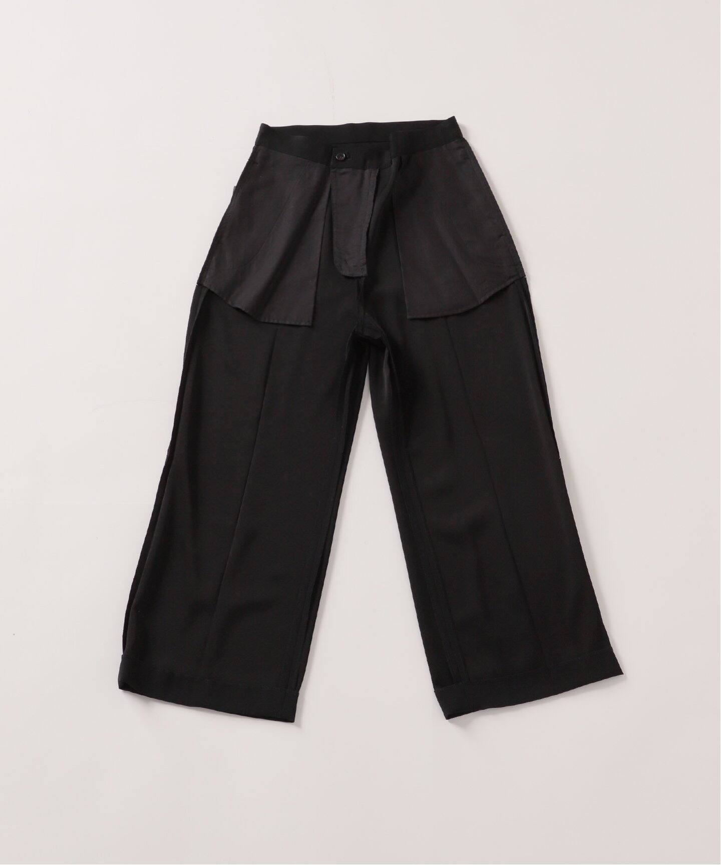 MUSE Deuxieme Classe EDEN クロップド ワイドパンツ 黒 