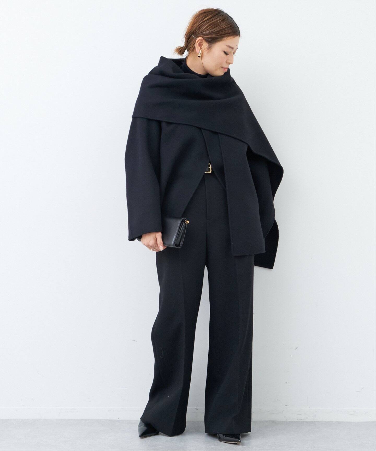 新品タグ付DISCO CRAPE パンツ(BK) 