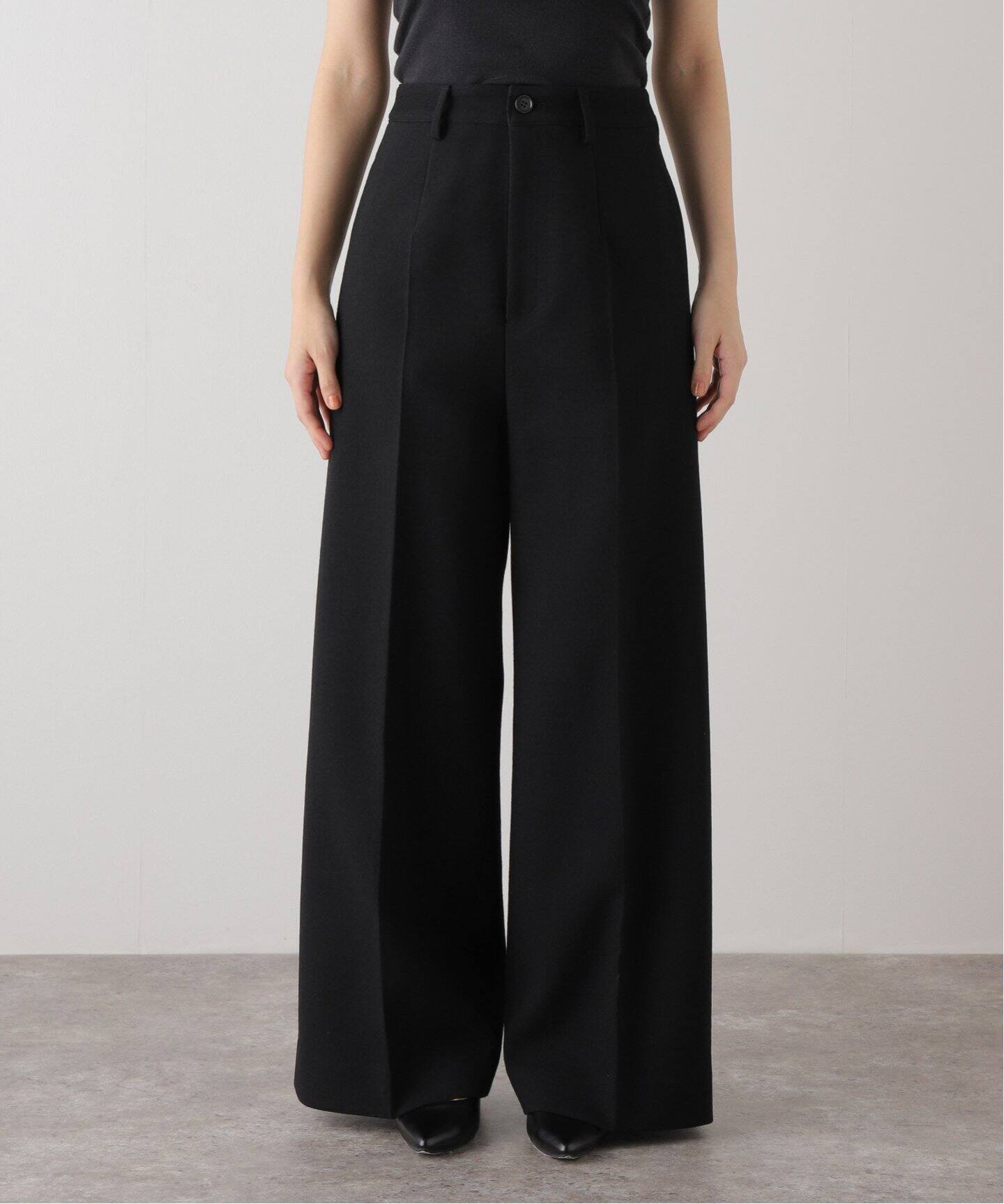 DISCO CRAPE パンツ(BK)（スラックス）｜Deuxieme Classe 