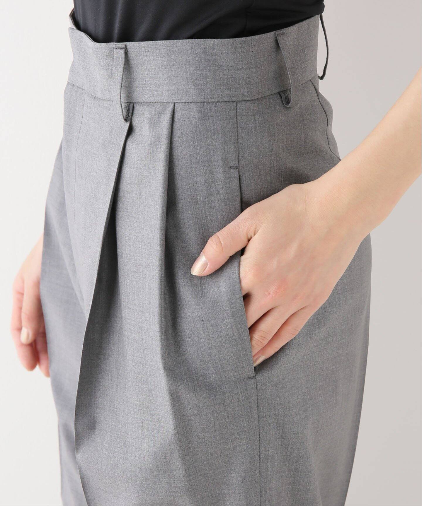 WOOL TRO タックパンツ（スラックス）｜Deuxieme Classe 