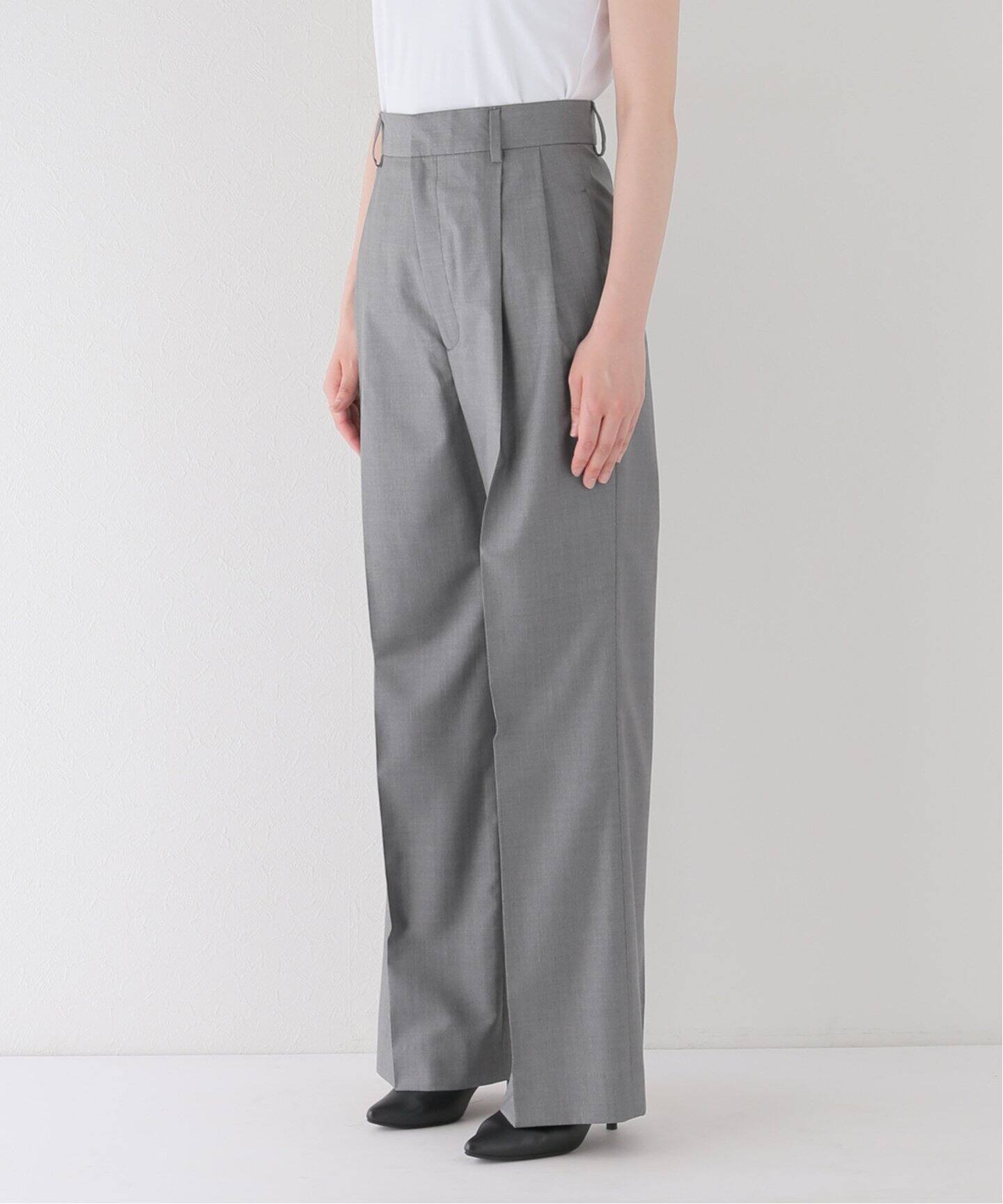 WOOL TRO タックパンツ（スラックス）｜Deuxieme Classe  