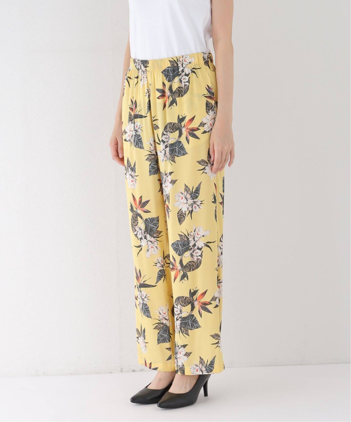 シルク プリント イージー パンツ（その他パンツ）｜Deuxieme Classe  