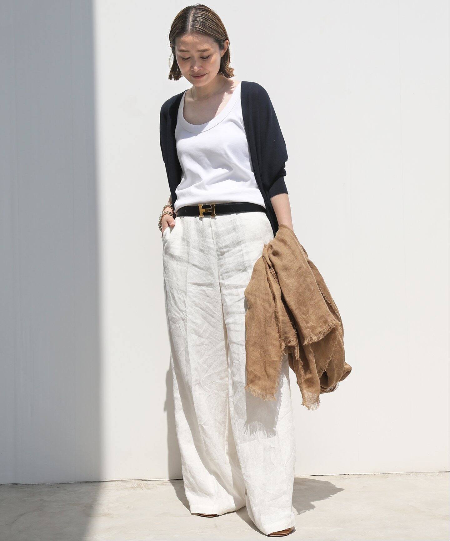 追加 Handsome リネン パンツ（その他パンツ）｜Deuxieme Classe  