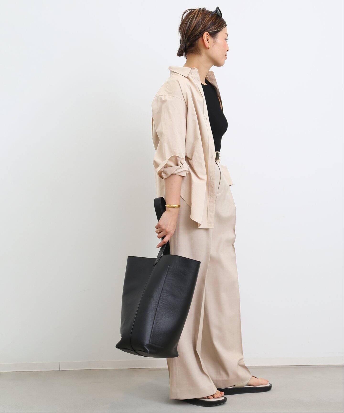 Tuck wide パンツ（スラックス）｜Deuxieme Classe（ドゥーズィエム  