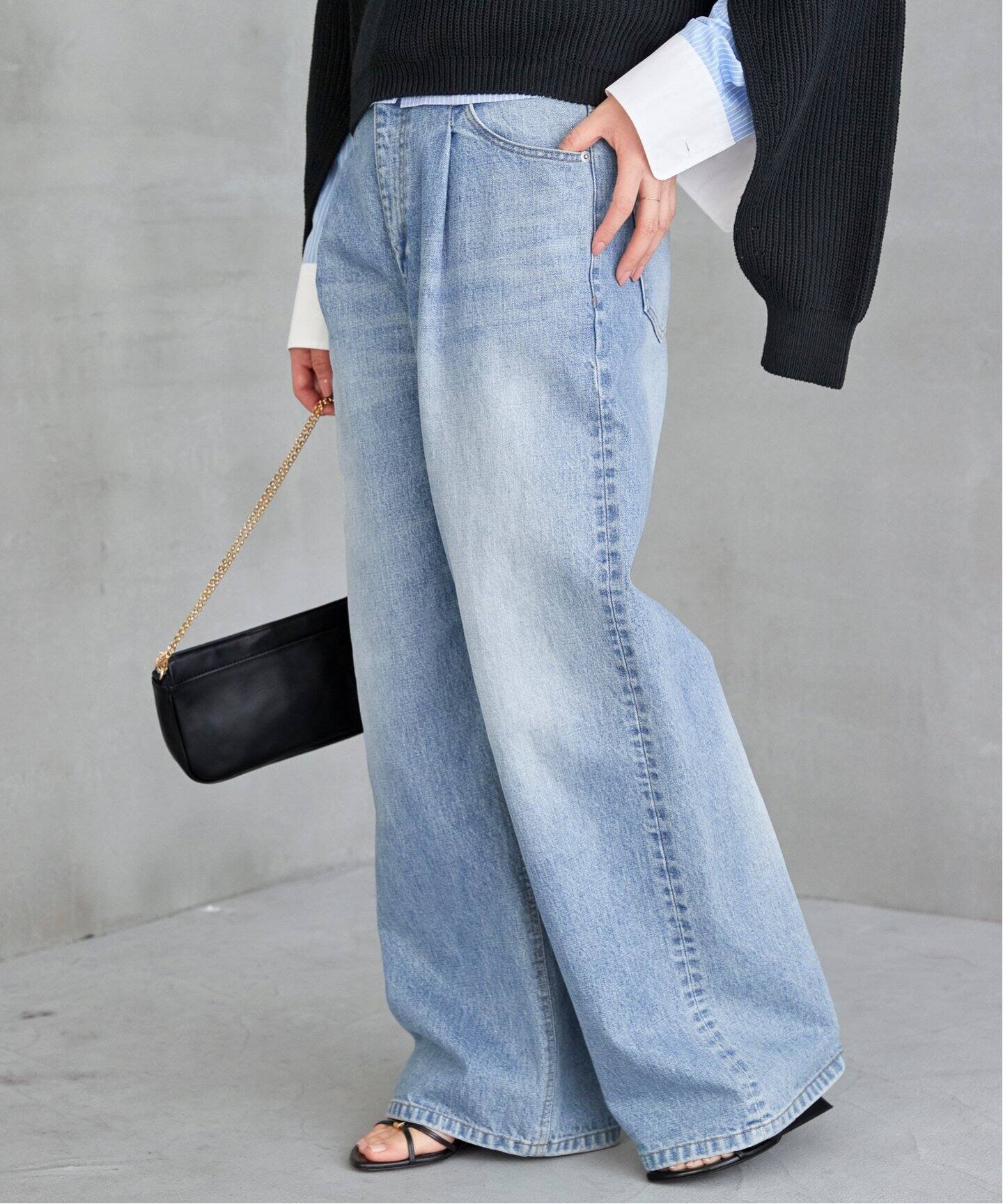 Tuck Buggy デニム（デニムパンツ・ジーンズ）｜Deuxieme Classe  