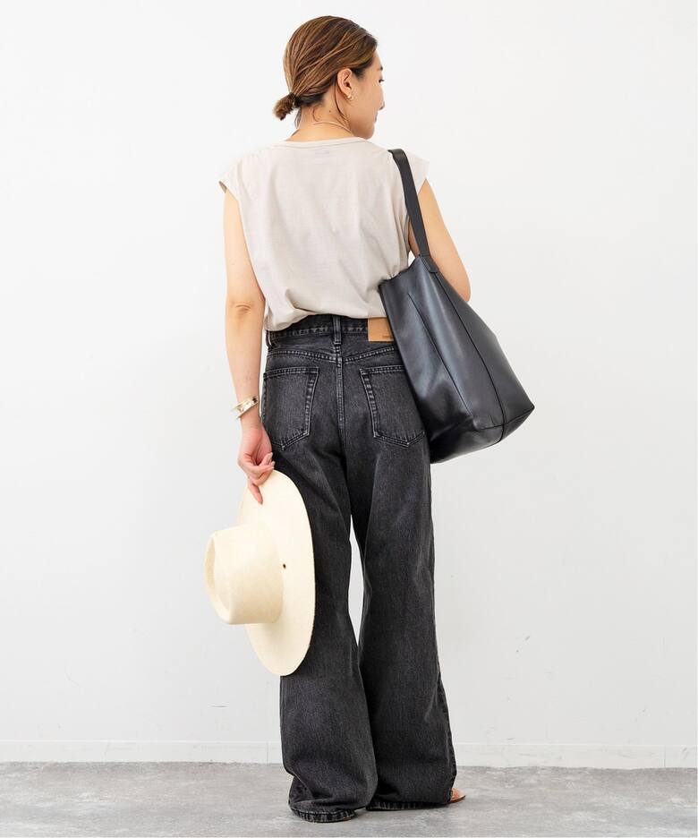 タックバギー デニム (GRY)（デニムパンツ・ジーンズ）｜Deuxieme 